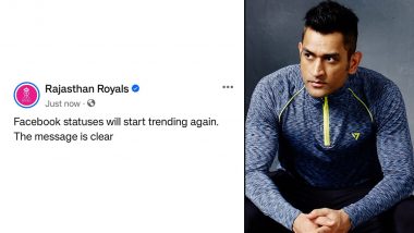 ‘The Message Is Clear…’, Rajasthan Royals React After MS Dhoni’s Facebook Post Goes Viral (View Post)